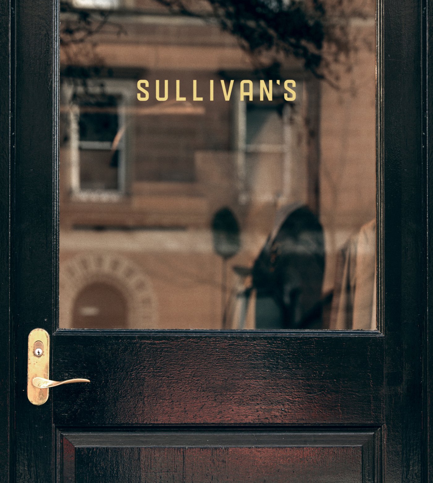 Sullivan's logo on the front door