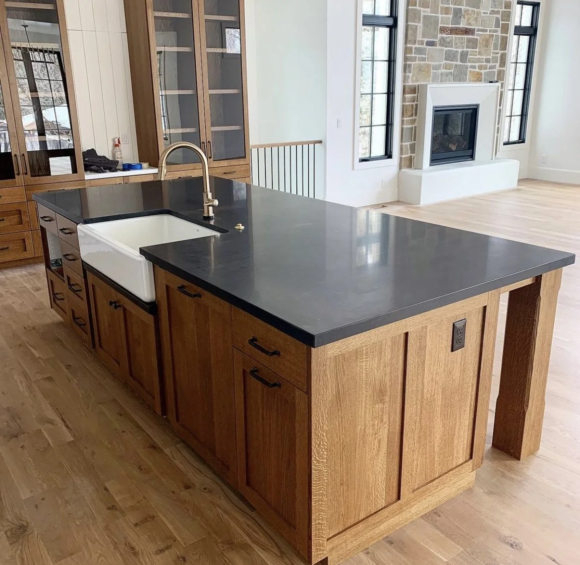 Contemporary Rustic Kitchen Remodel by Pinnacle Stone Design project photo