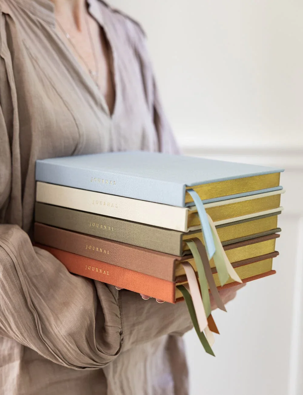 Linen Bound Journal - Saltmarsh Green (Bullet Journal)