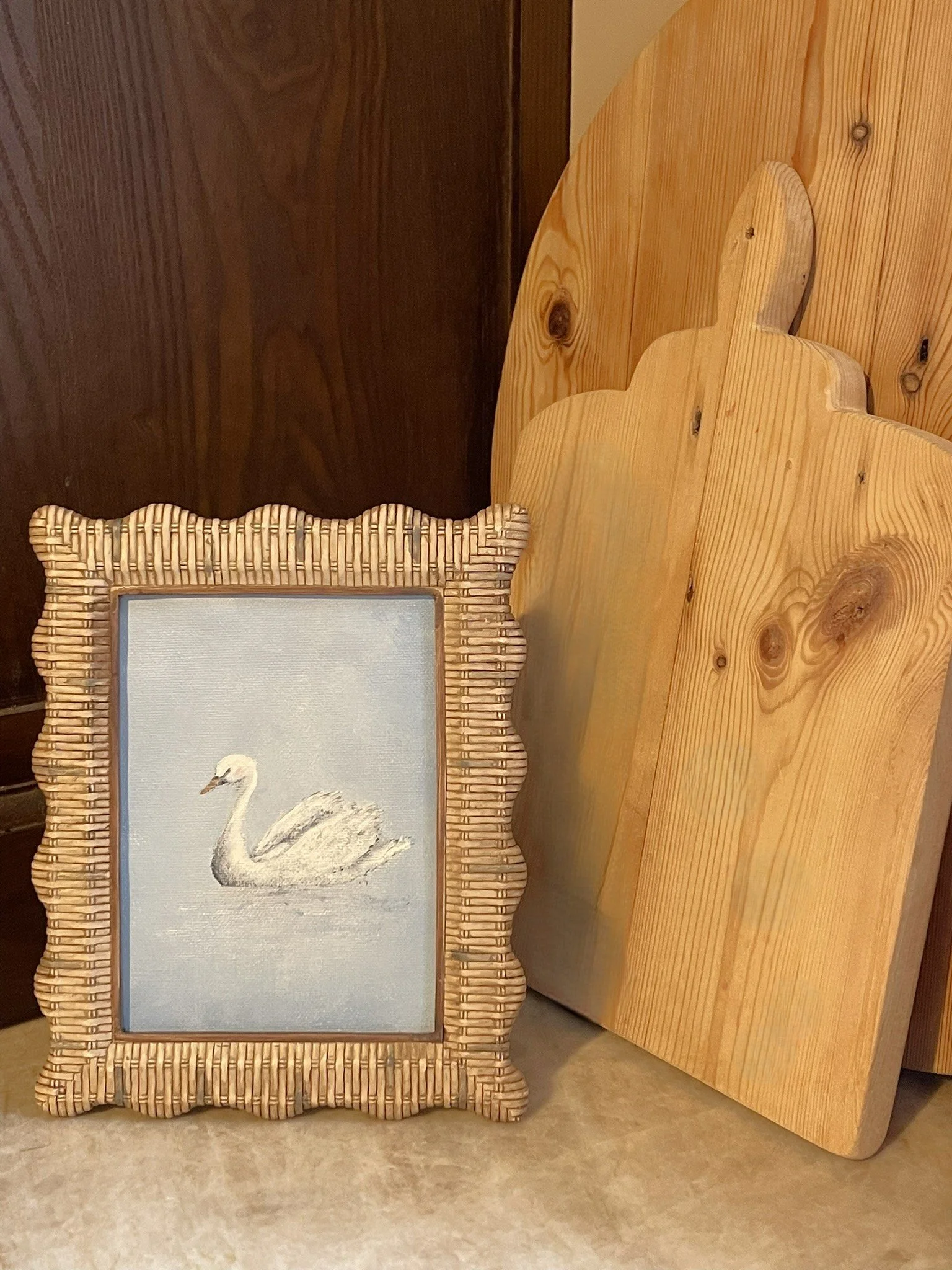 Swan with serving boards.JPEG