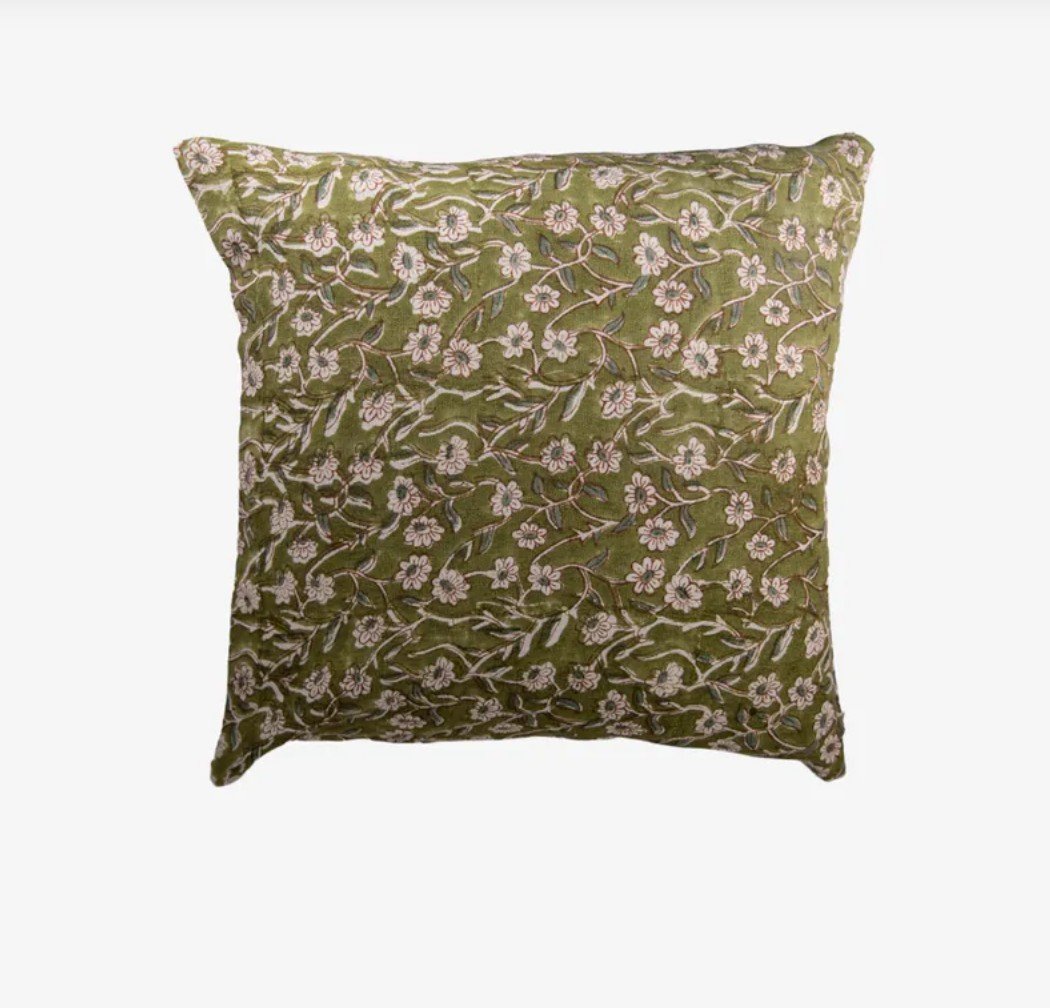Daisy Handblocked Cushion Cover