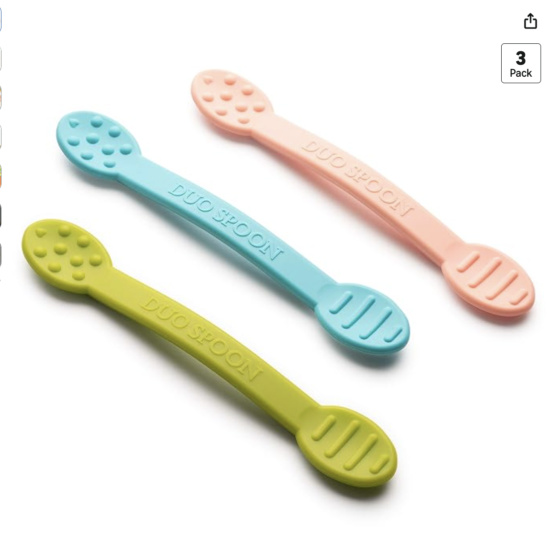 Flat Oral Motor Feeding Spoons (1st foods)