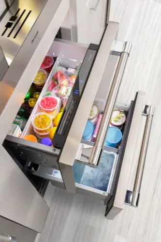Drawer Fridges · undercounter units for easy access.
