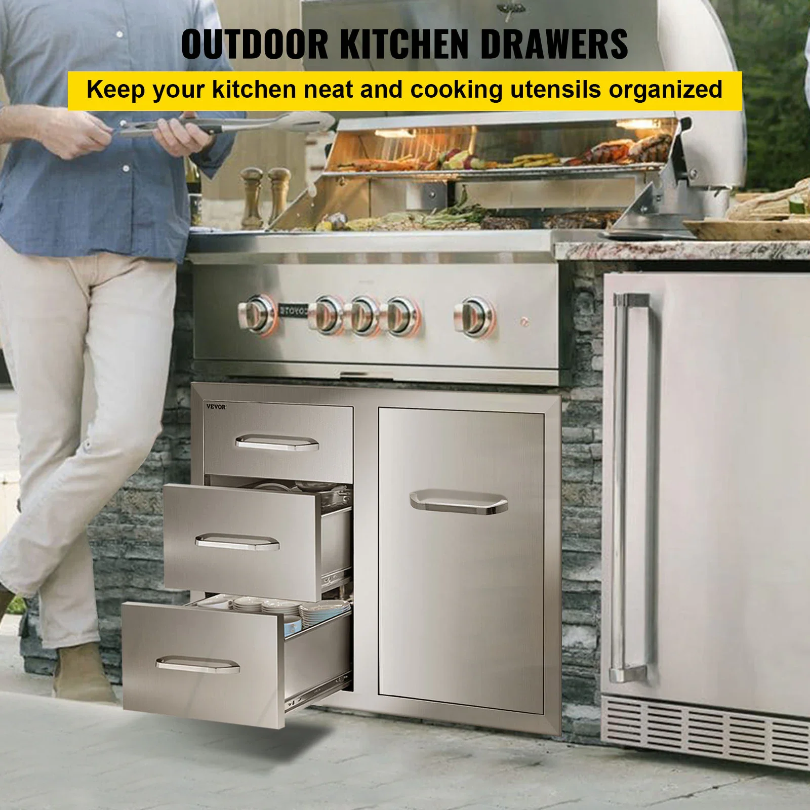 Combo Units · door and drawer combinations for flexibility.