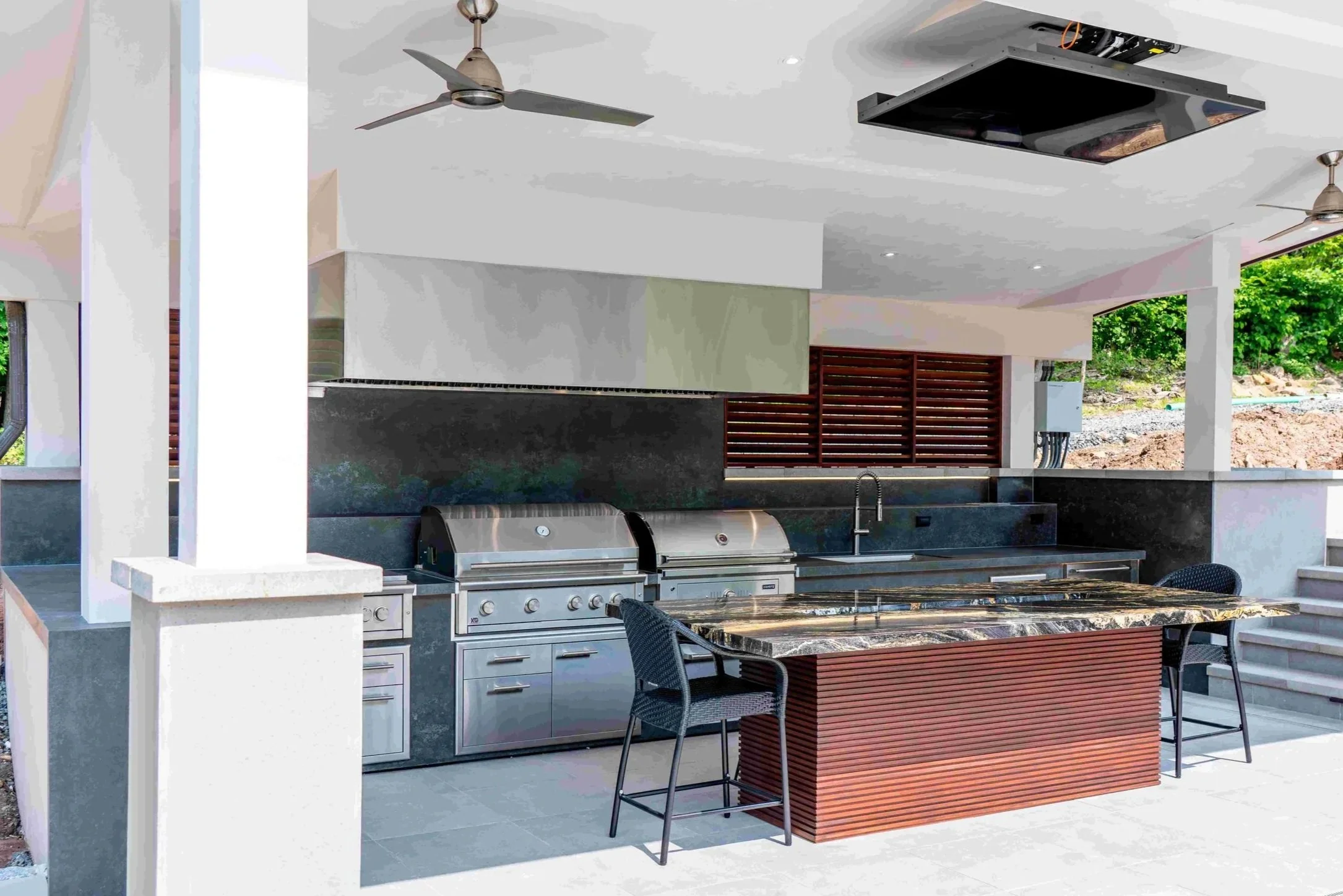 architecture patio deck outdoor kitchen