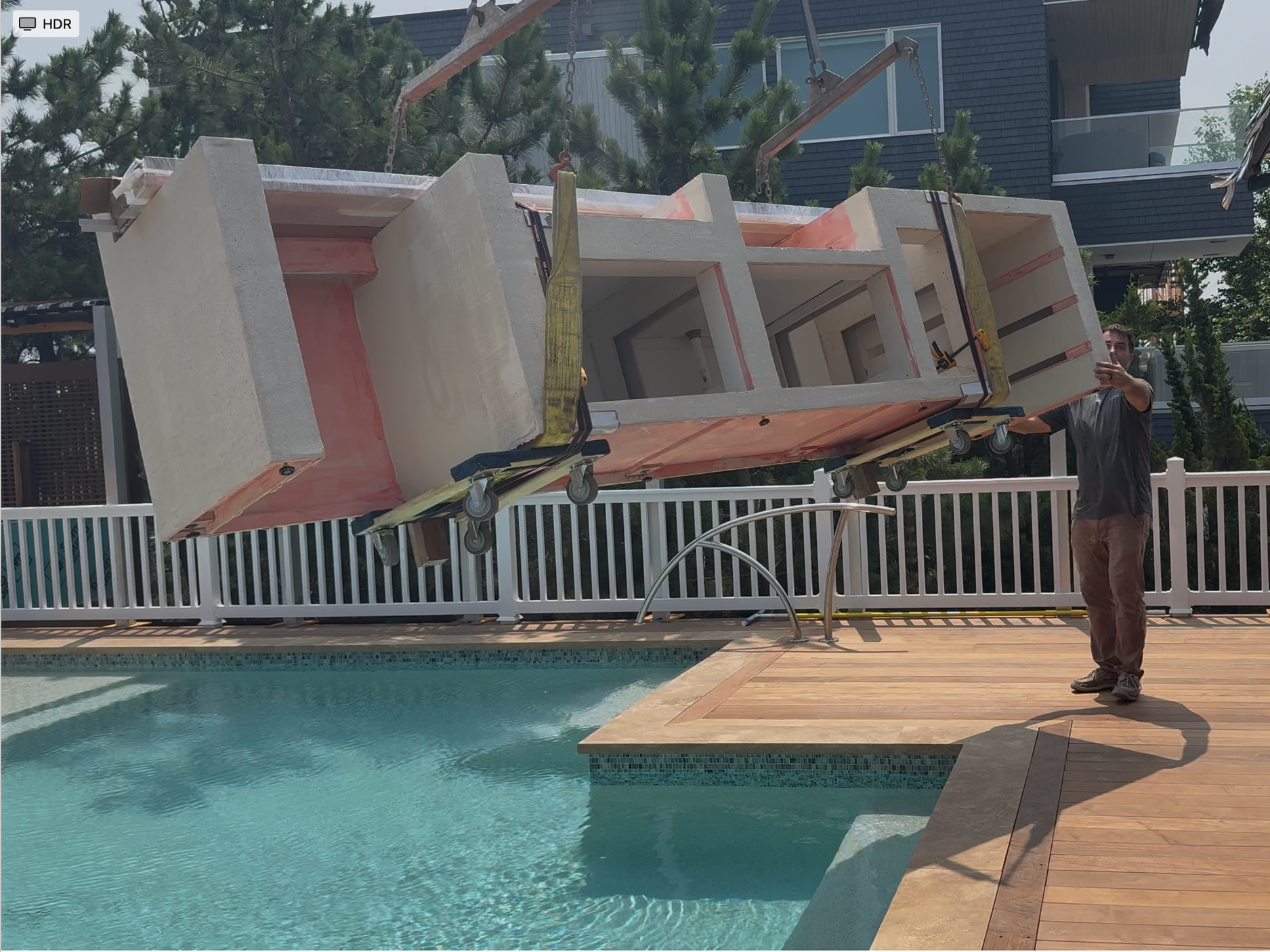 CRANE PREFINISHED BBQ dollies concrete