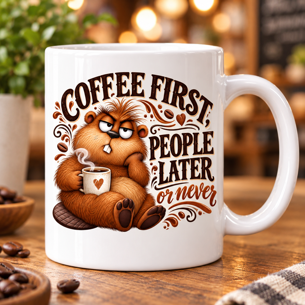Coffee First, People Later… or Never Mug
