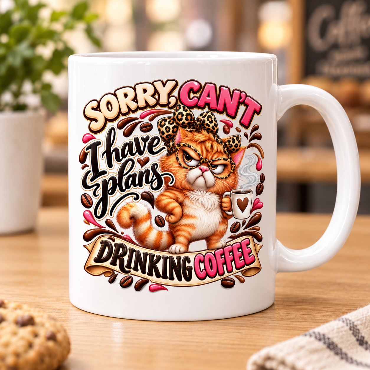 Sorry, Can’t — I Have Plans Drinking Coffee Mug