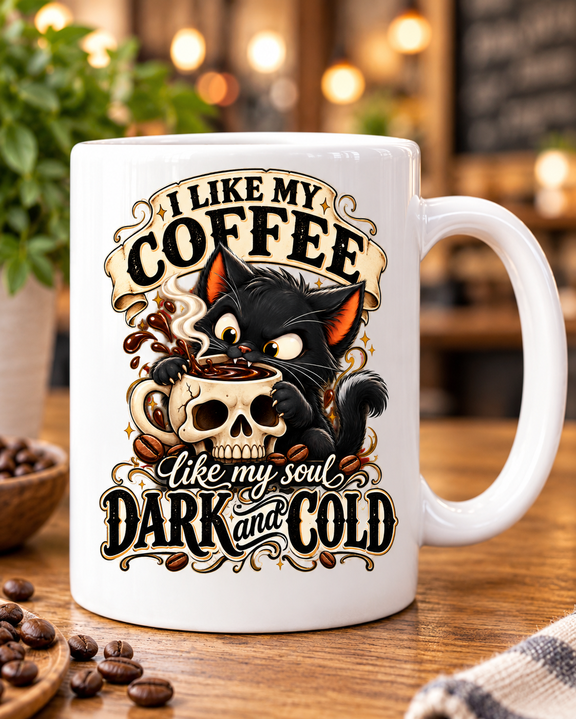 I Like My Coffee Like My Soul – Dark and Cold Mug