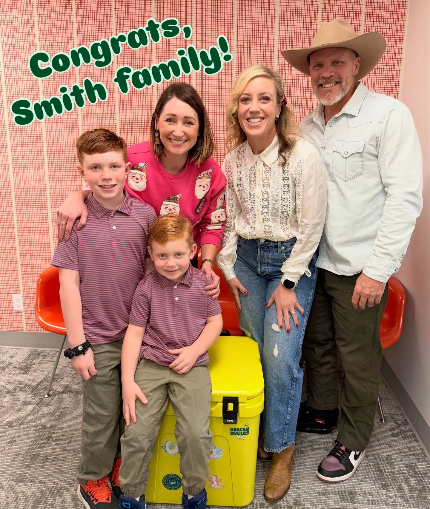 In the spirit of holiday cheer, a big congrats to the Smith family for winning our fall contest! 🎉 The boys were beyond excited about their awesome new YETI and have already claimed it for their next fishing adventure&mdash;tight lines ahead! 🎣