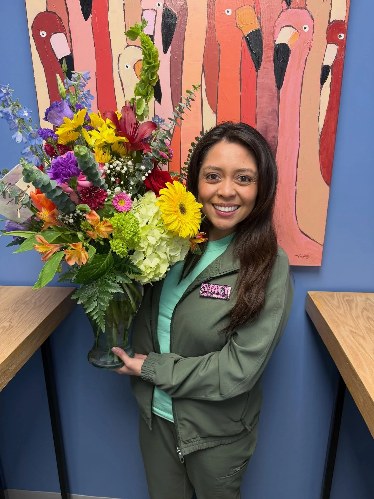 Happy 12-Year Anniversary, Stacy! 🎉🦷

The BEST pediatric dental hygienist &mdash; our ride-or-die, workout &amp; travel queen 👑✈️💪 You go above and beyond for families, educating on growth &amp; development, cavity prevention strategies, airway h