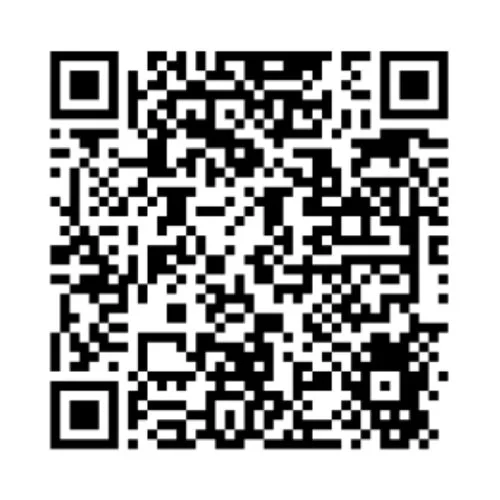 A black and white QR code on a white background.