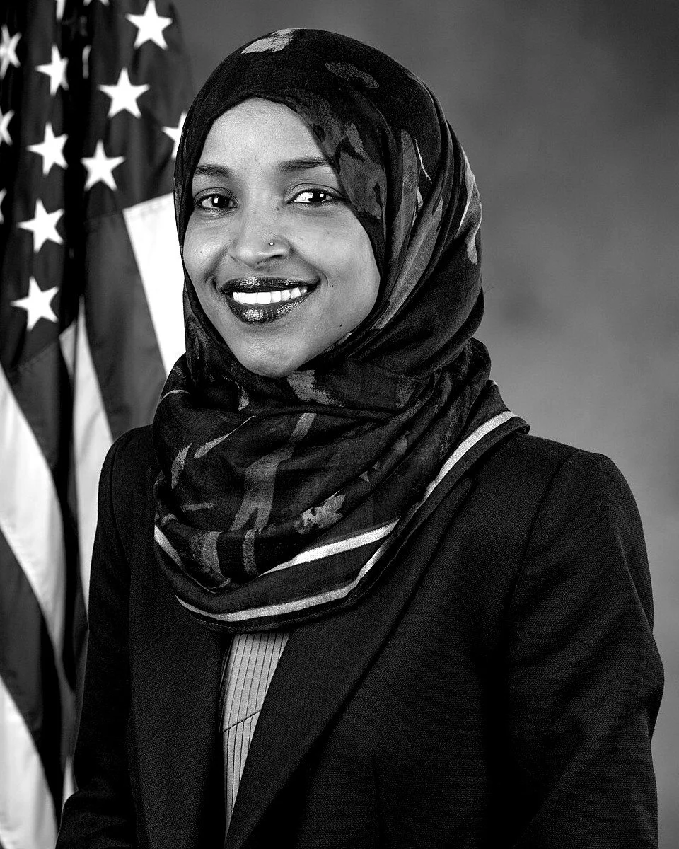 Rep. Ilhan Omar, official congressional portrait