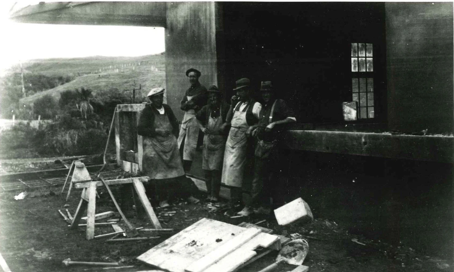 1930 factory under construction