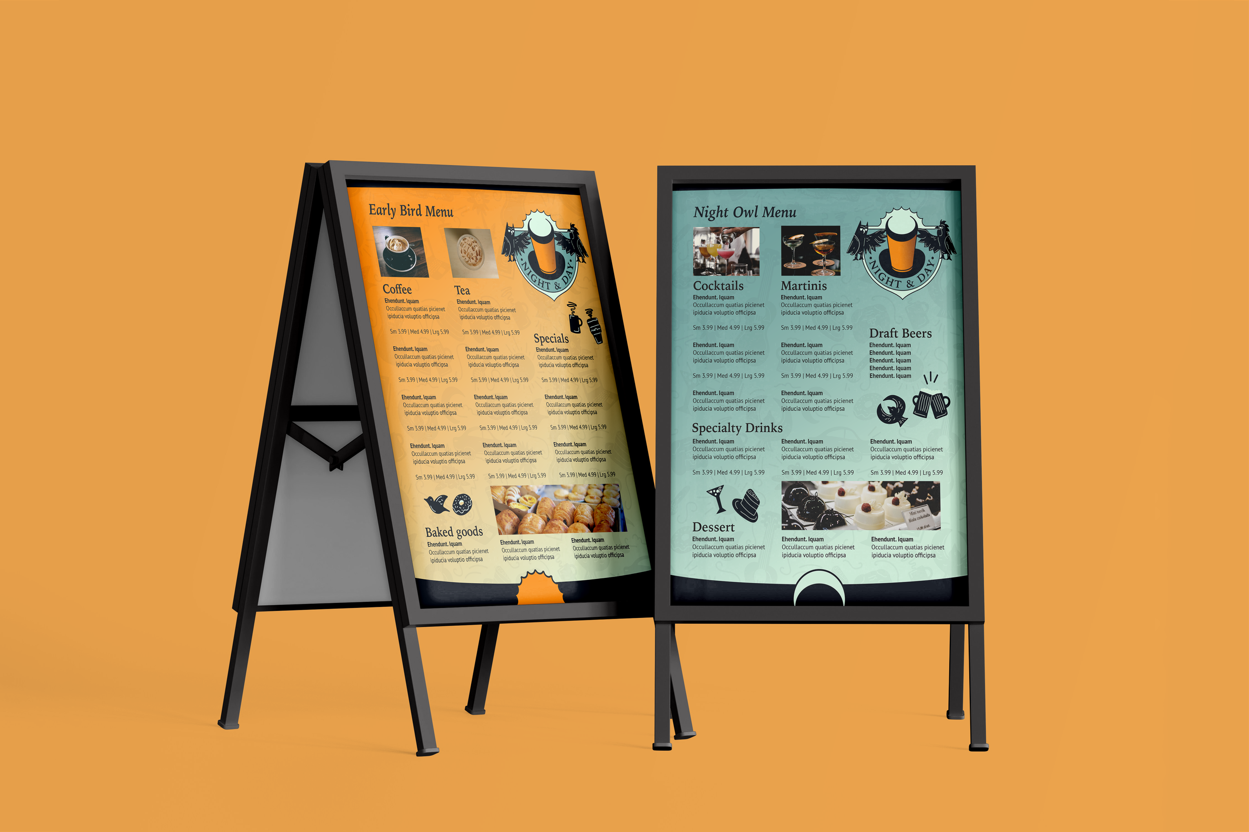 Menu Sign Designs