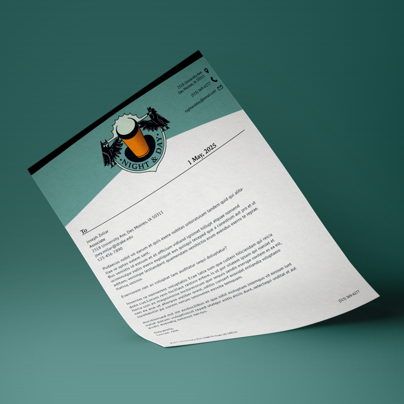 Letterhead design