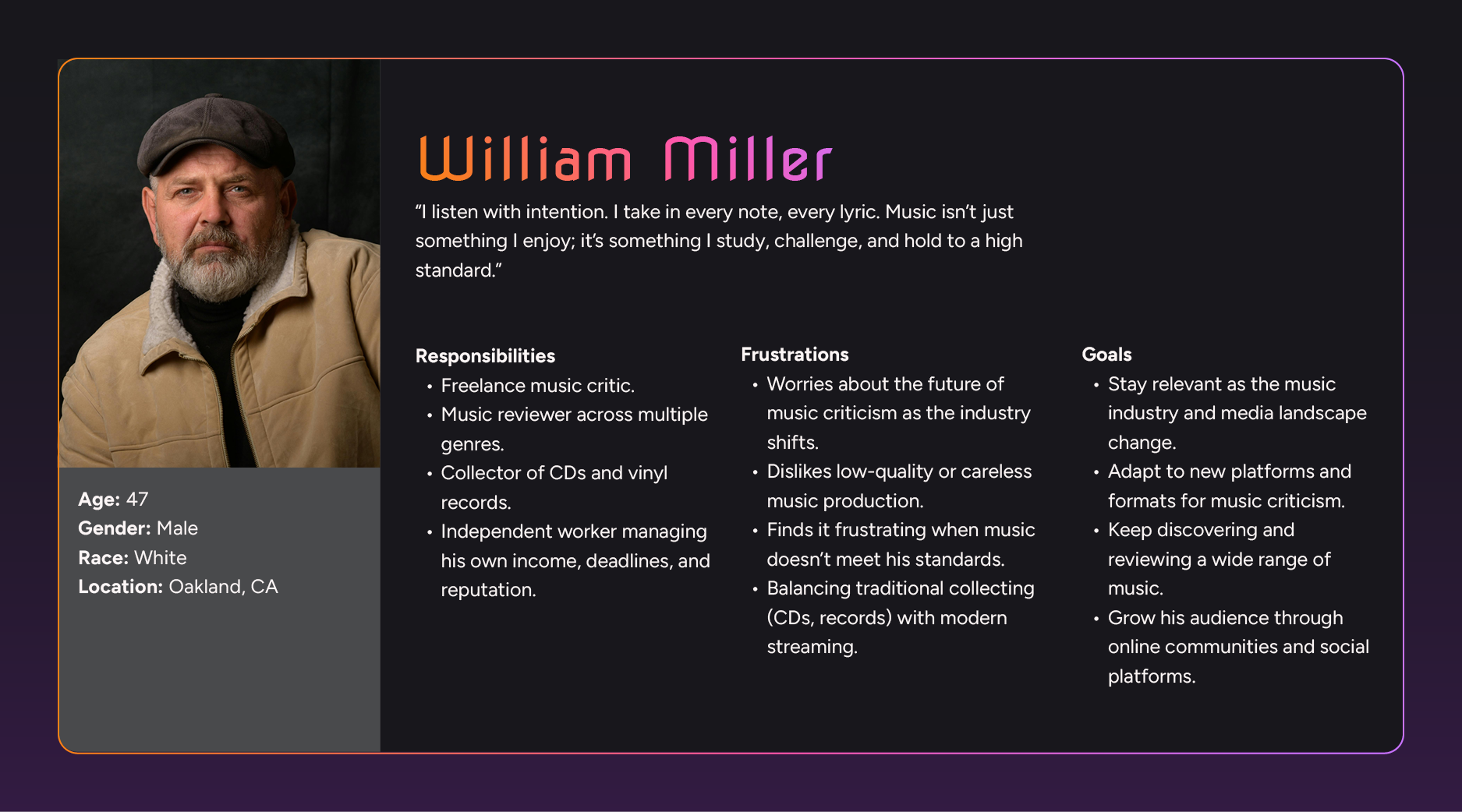 Persona 2: William Miller