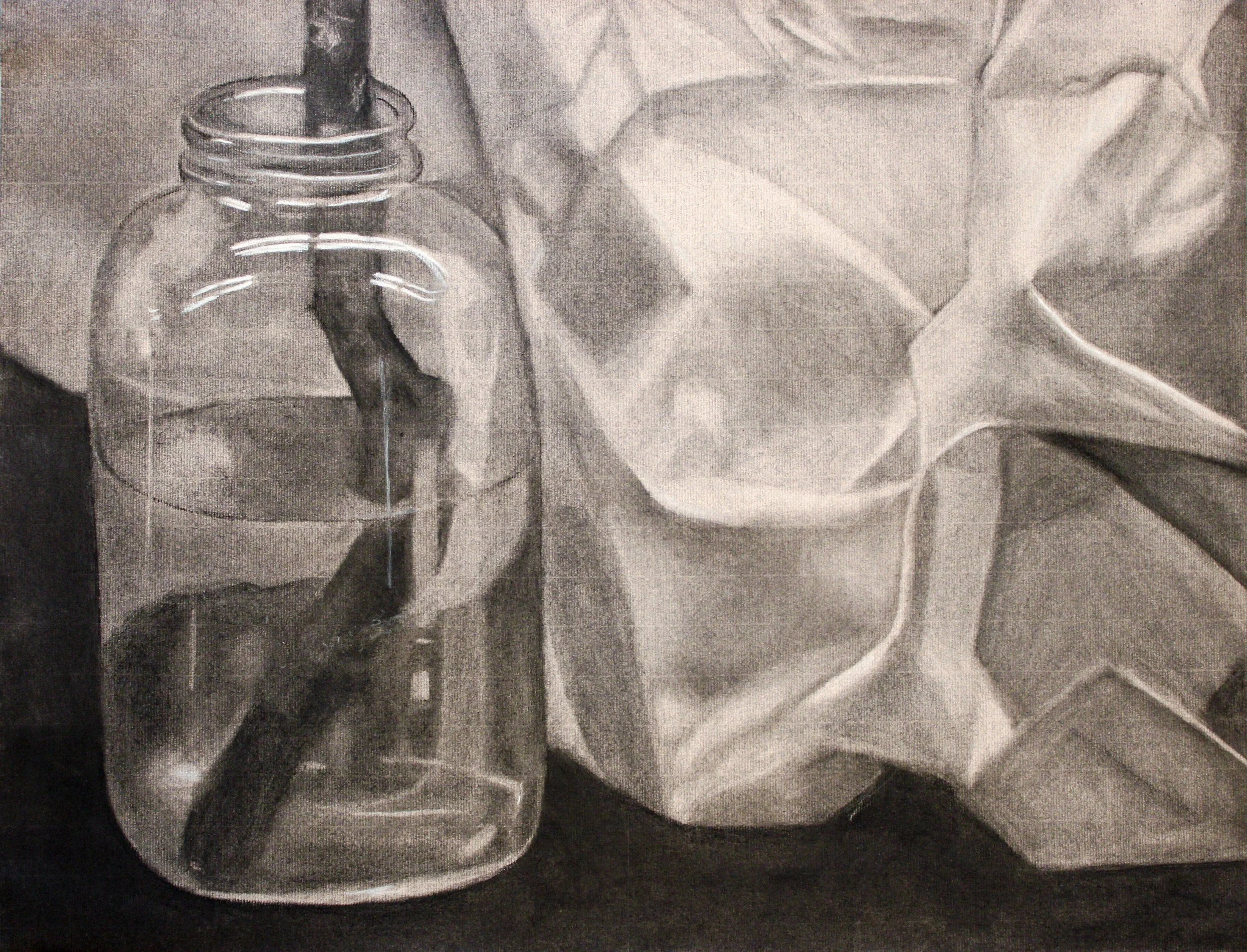 Subtractive Still Life Drawing