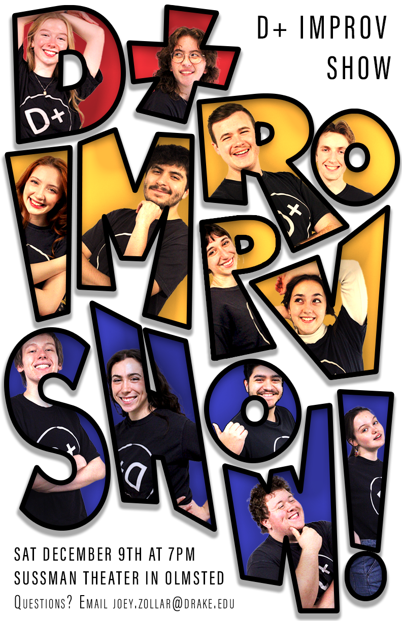 D+ Improv Show Poster