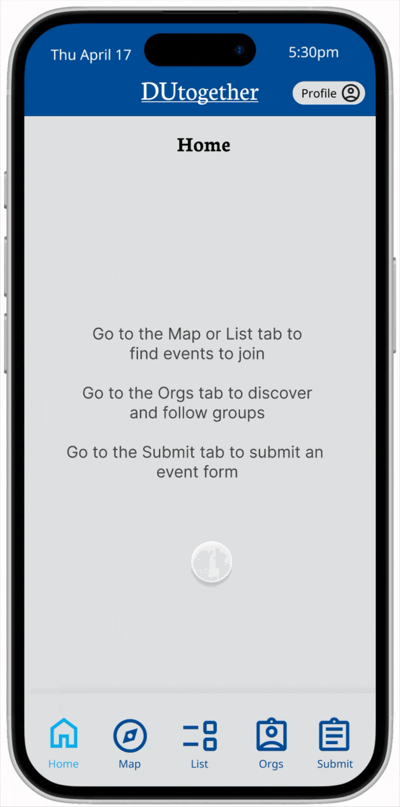 Gif showing map explore functionality.