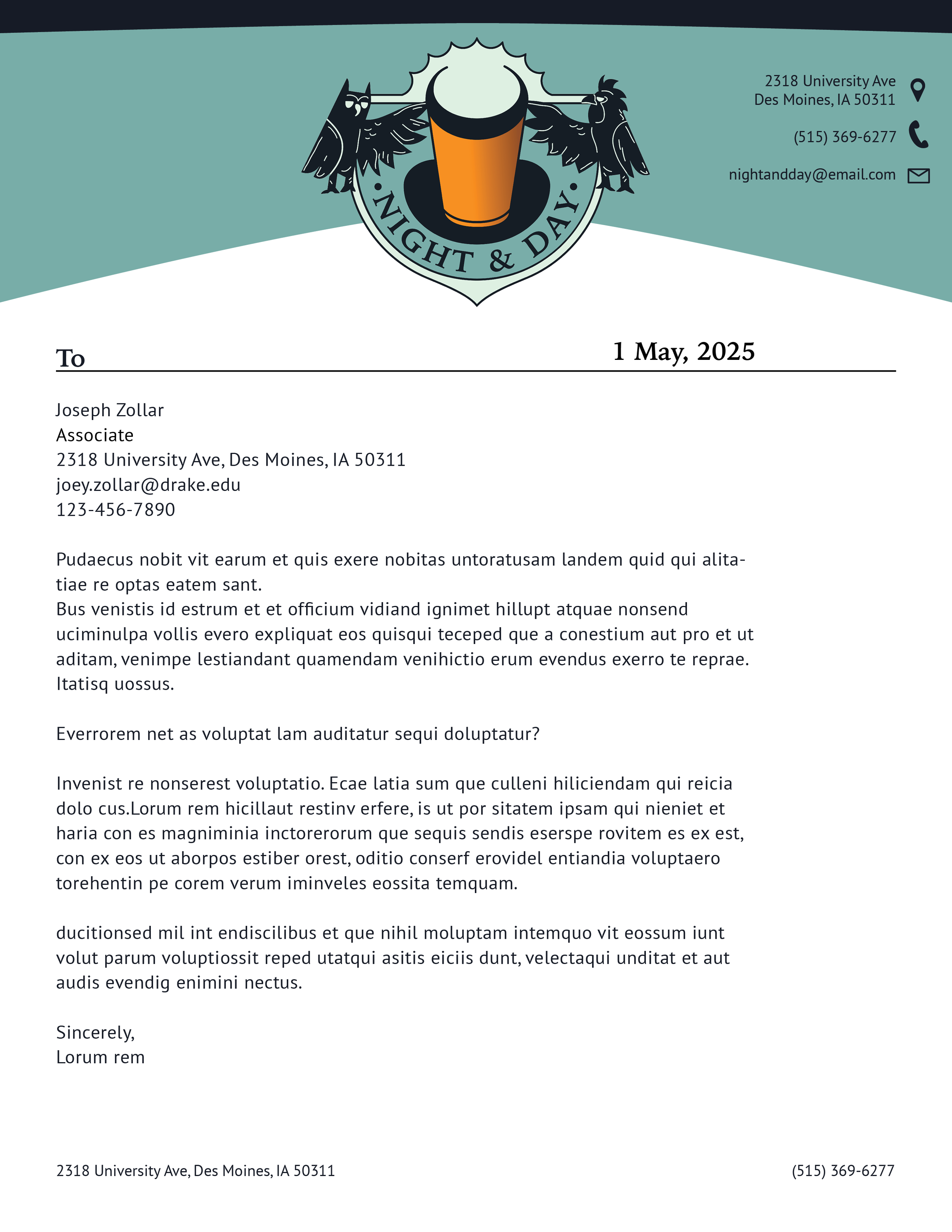 Letterhead template