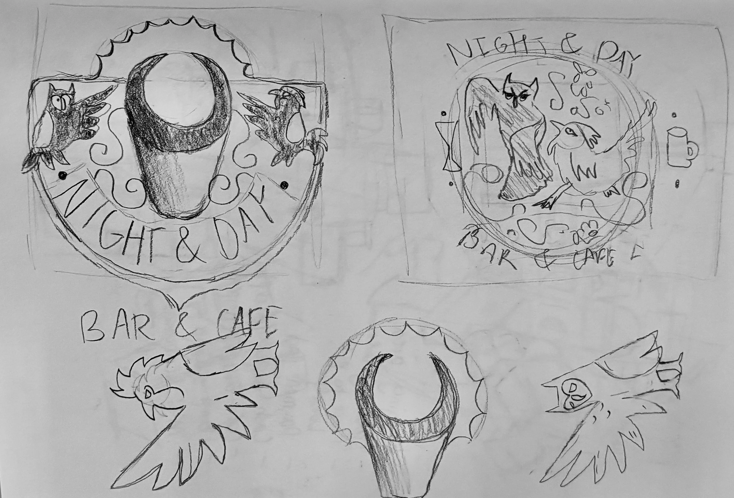 Logo design sketches