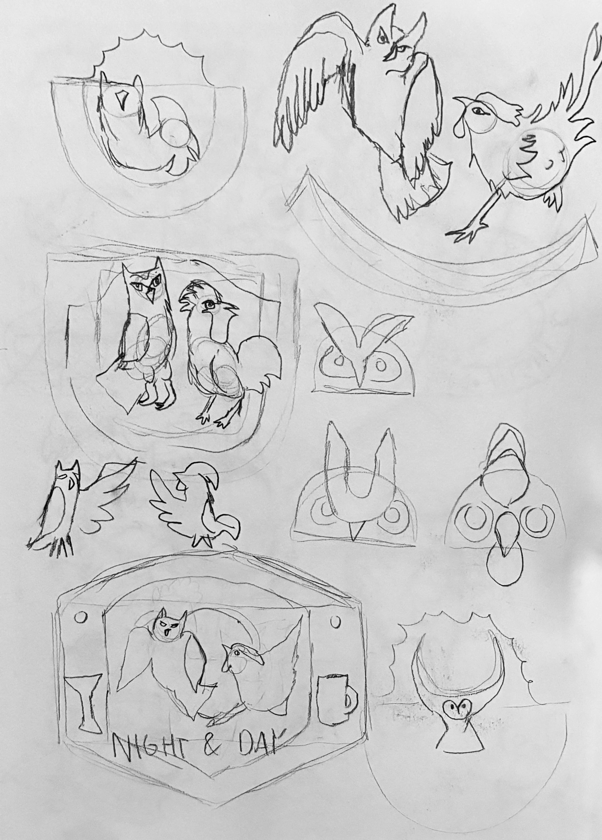 Logo design sketches