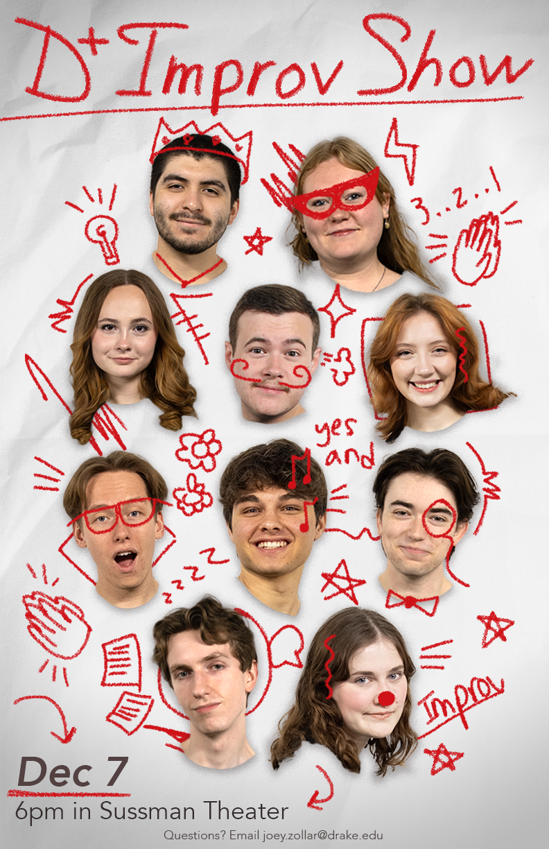D+ Improv show poster