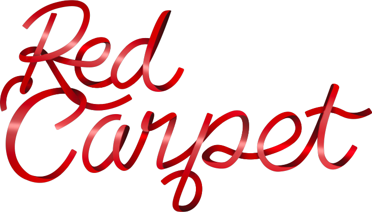Red Carpet show custom typographic logo.
