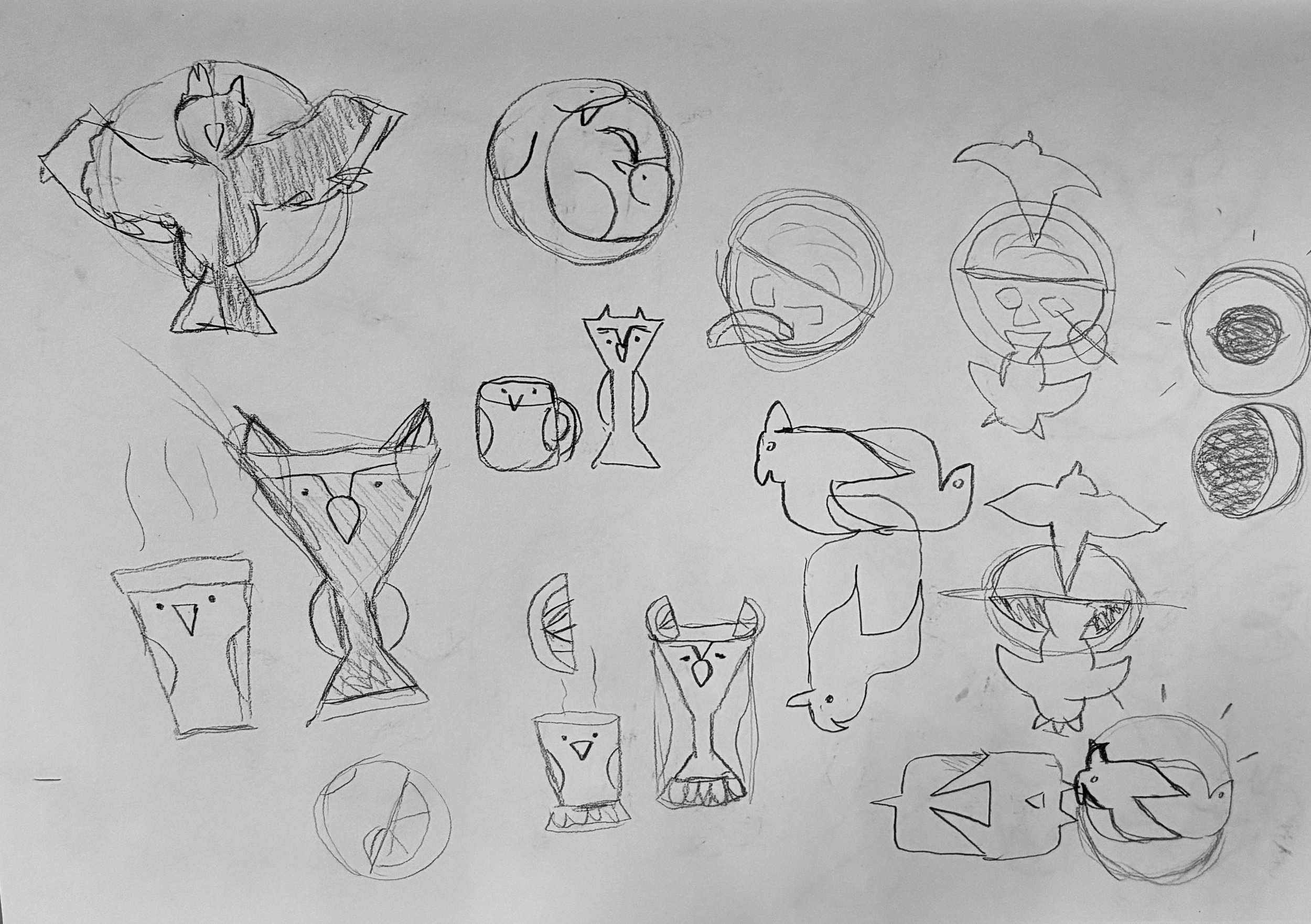 Logo design sketches