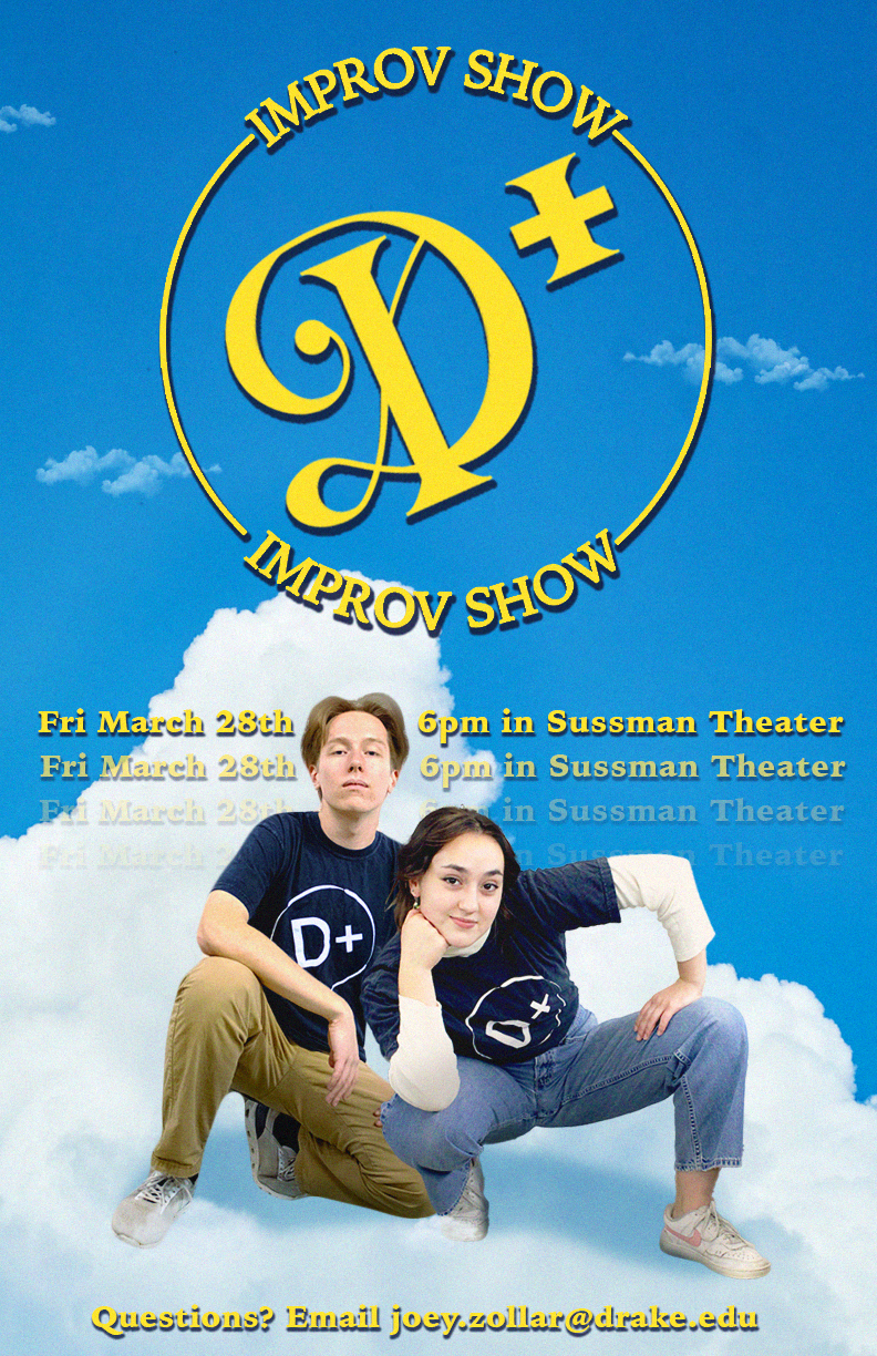 D+ Improv show poster