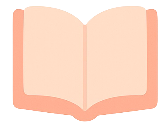 Open, blank pink notebook or journal with no text or images on the pages.