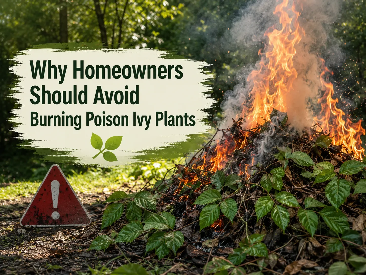 Why Homeowners Should Avoid Burning Poison Ivy Plants