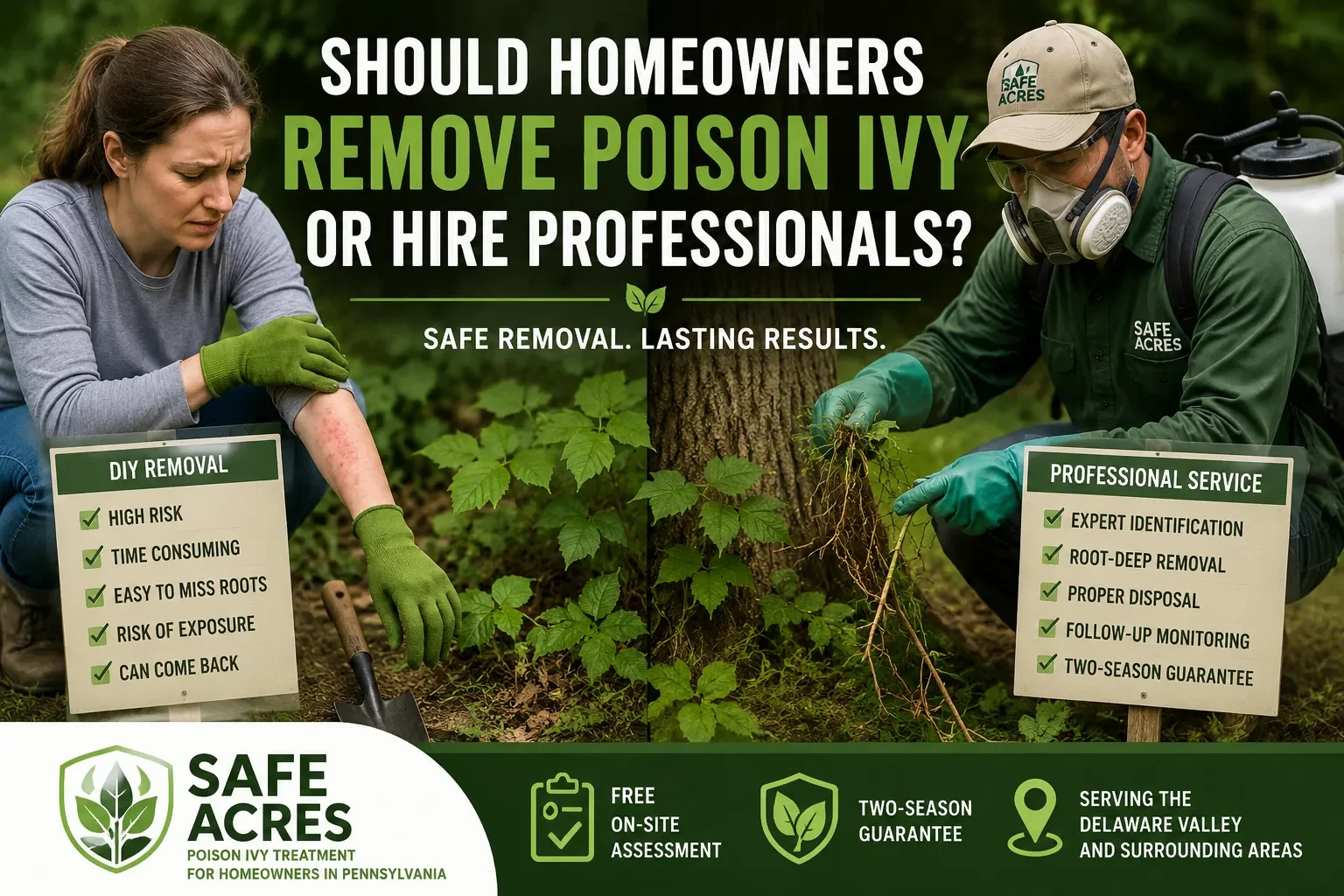 Should Homeowners Remove Poison Ivy or Hire Professionals
