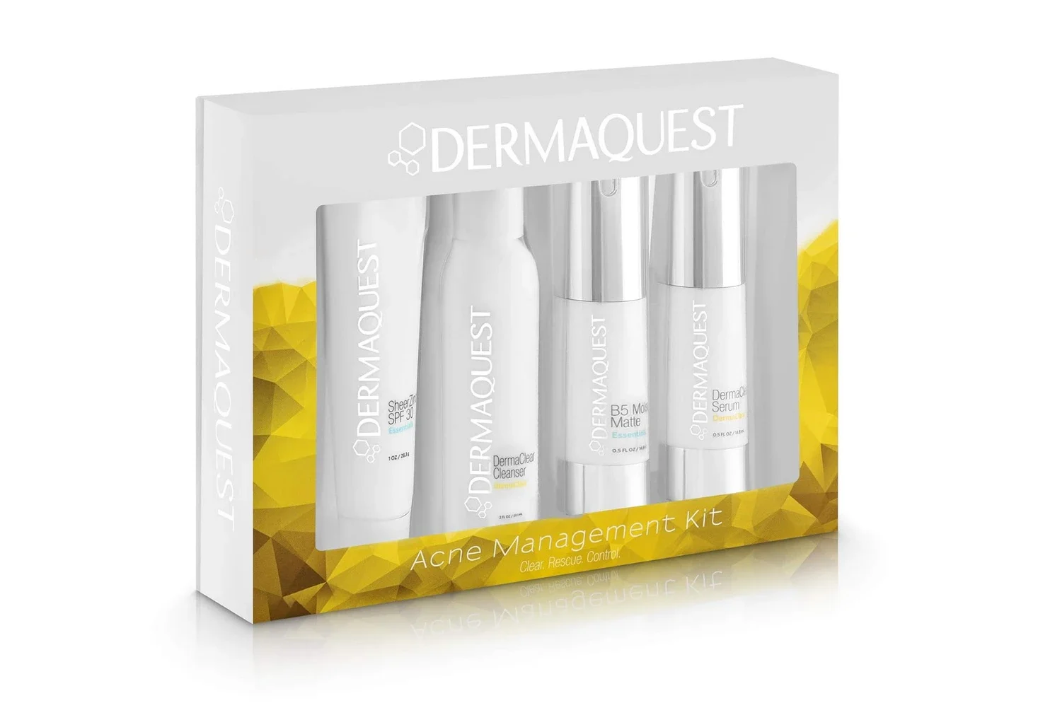 DermaQuest medical-grade products sample photo, both sold and used at Skinfinite Glow studio.
