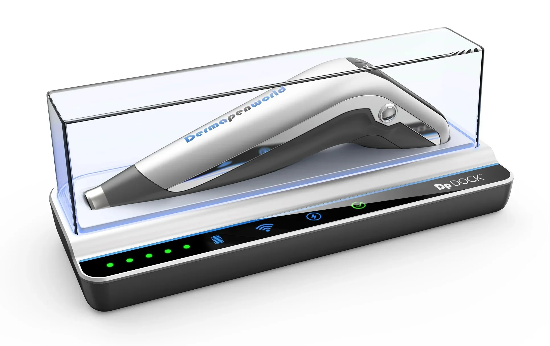 Dermapen Dp4 device used for microneedling for scar treatment, acne reduction, and skin brightening in Calgary