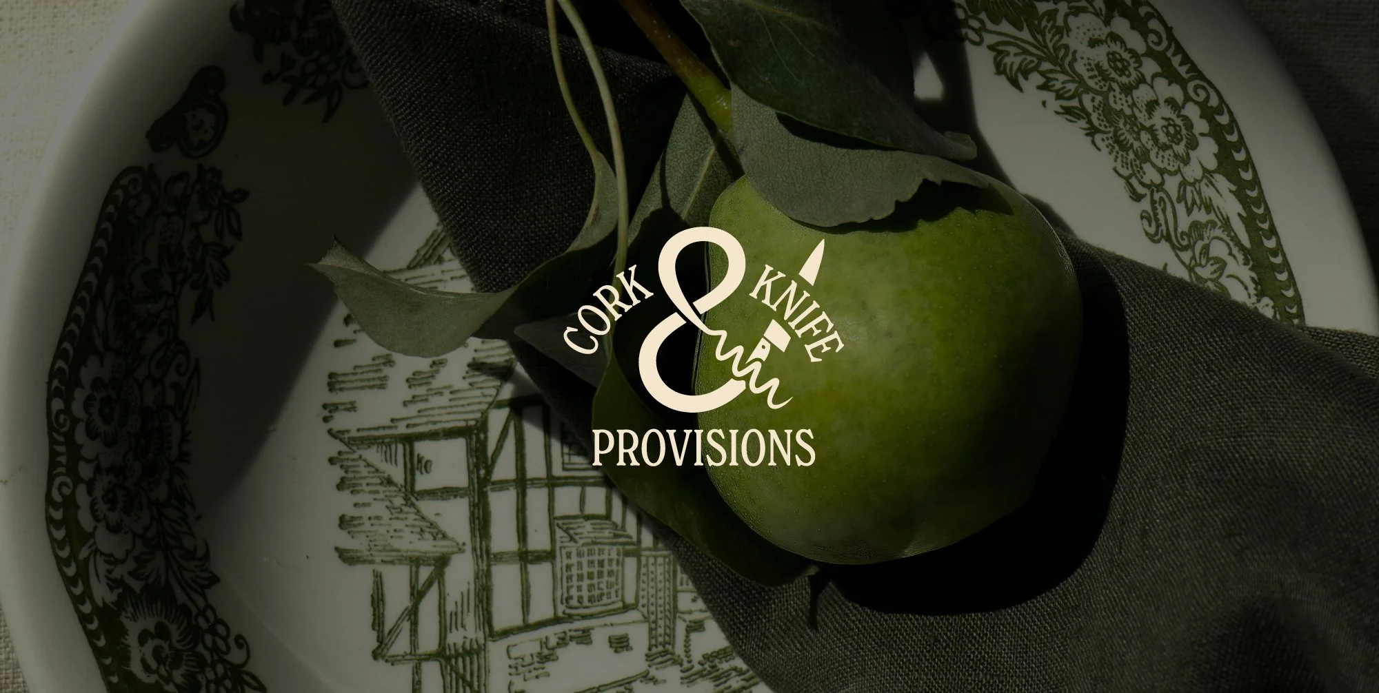 food brand logo variations Cork and Knife Provisions