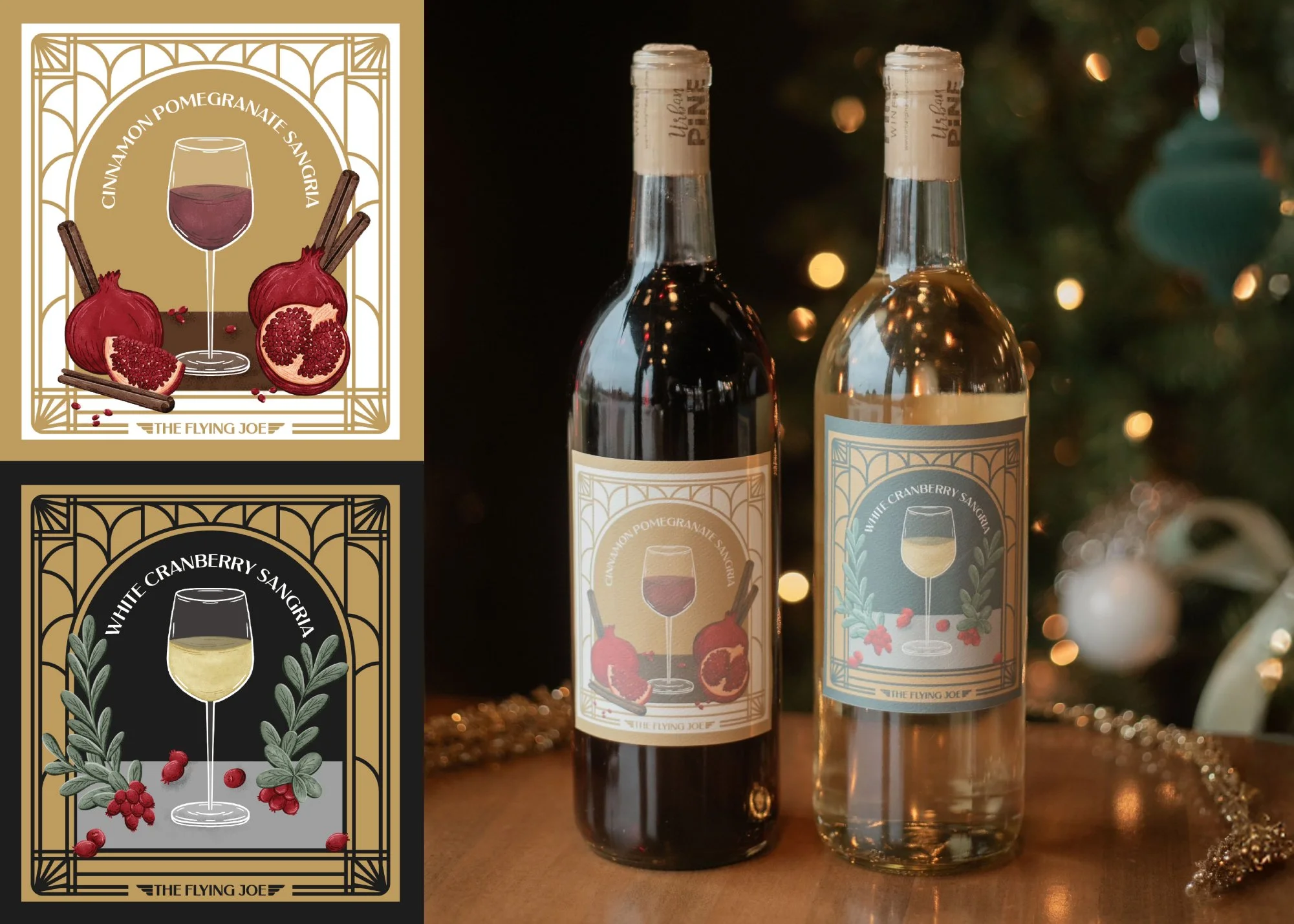 The Flying Joe Coffee Illustrated Wine Packaging Label Designs.jpg
