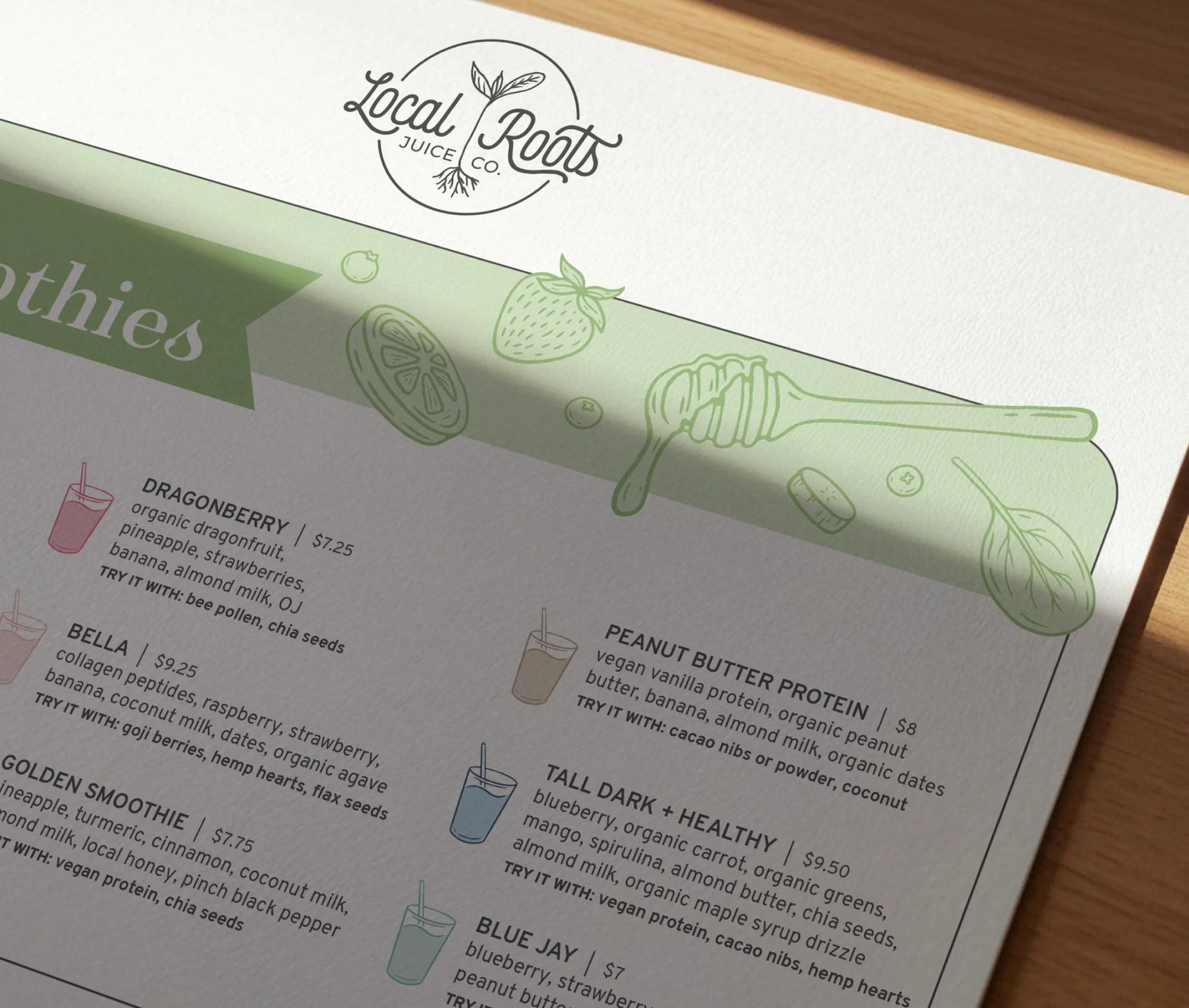Local Roots Juice co Smoothie Menu Design and Brand Identity_8.jpg