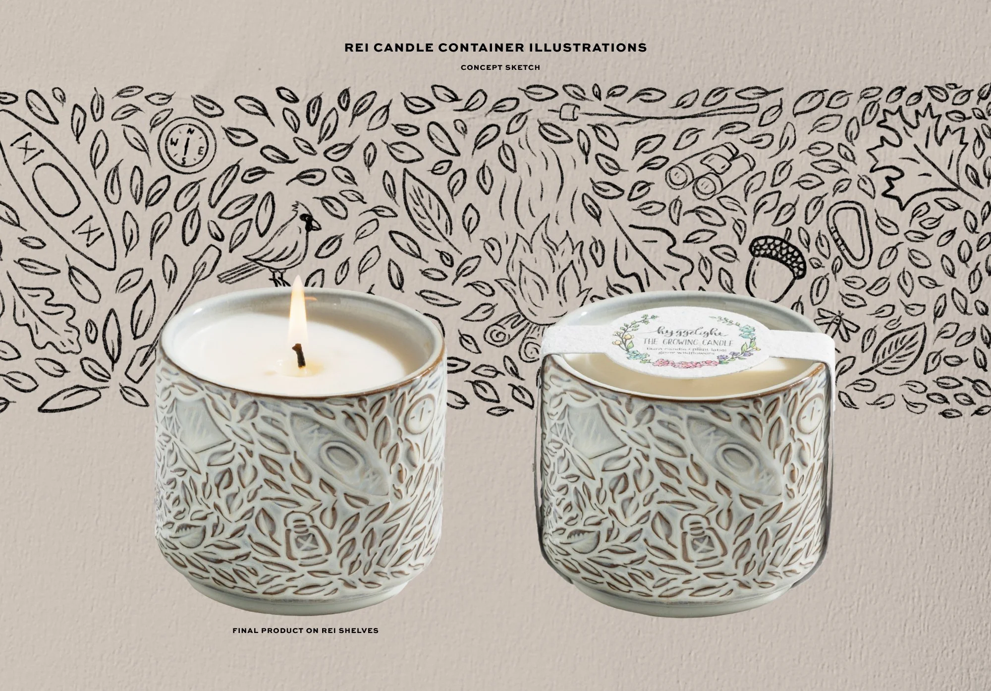 Hyggelight The Growing Candle Packaging Brand Identity and Illustrations_6.jpg