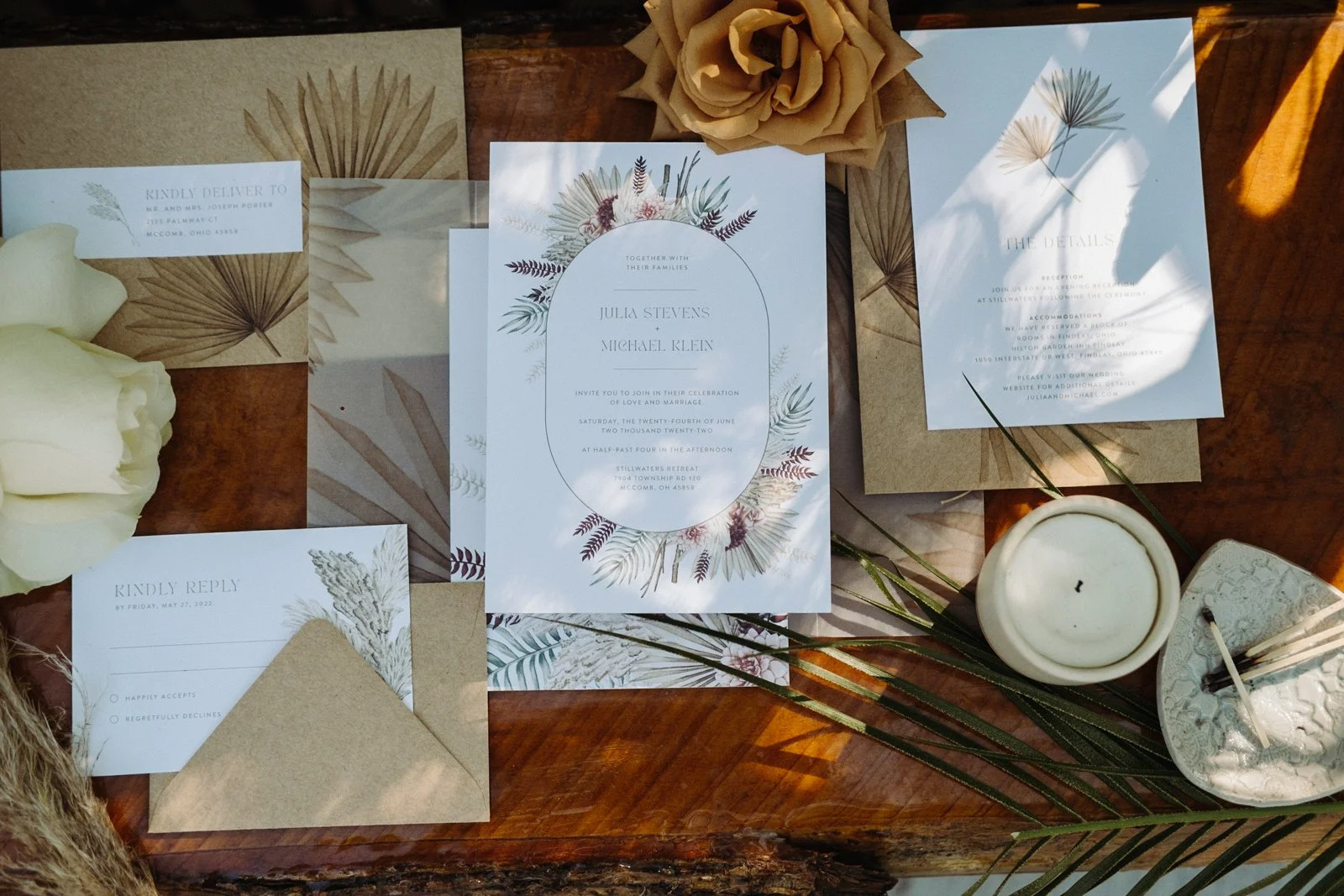 boho wedding invitations