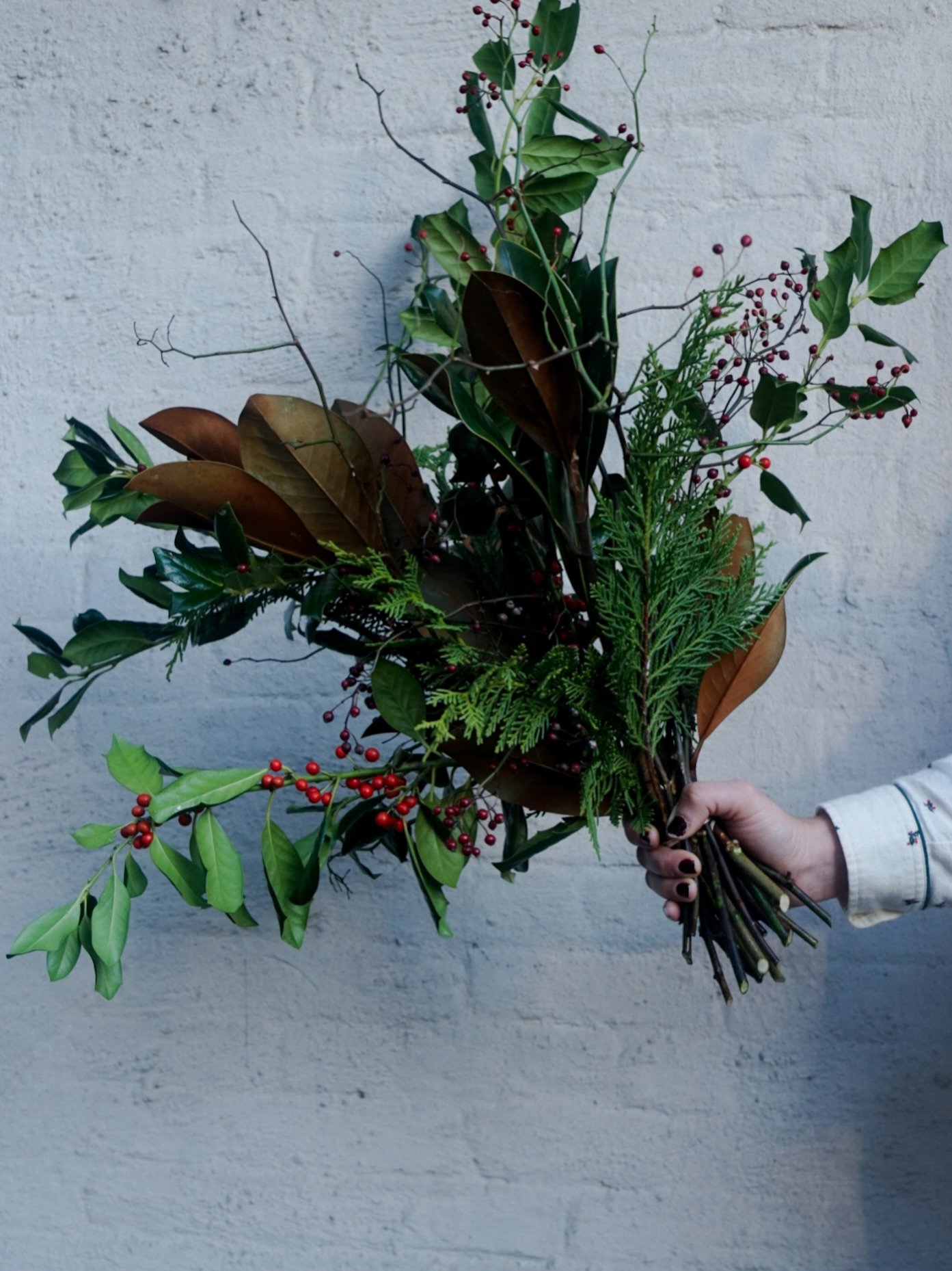 &lsquo;Tis the season!
A very winter and holiday inspired bouquet