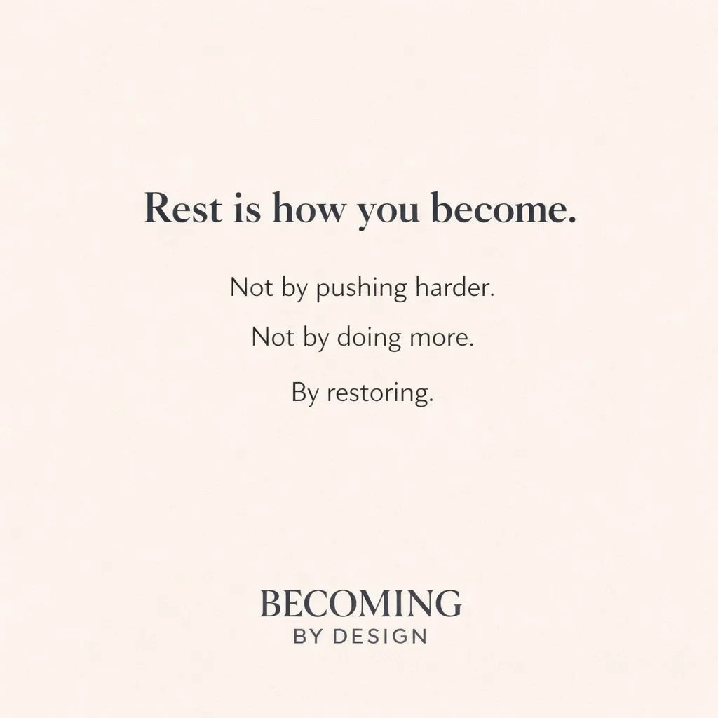 Sleep is not something you earn after exhaustion. It is what makes clarity possible in the first place.

When you protect your rest, you protect your focus.

Your patience.
Your emotional steadiness.
Your long-term growth.

Rest is not falling behind
