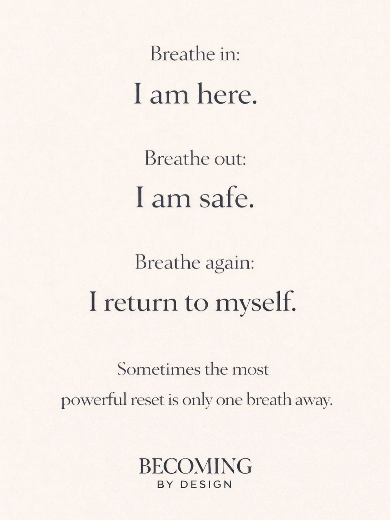 3 breaths.
A quiet return to yourself.🌿

Save this for the moments when your mind needs calm.