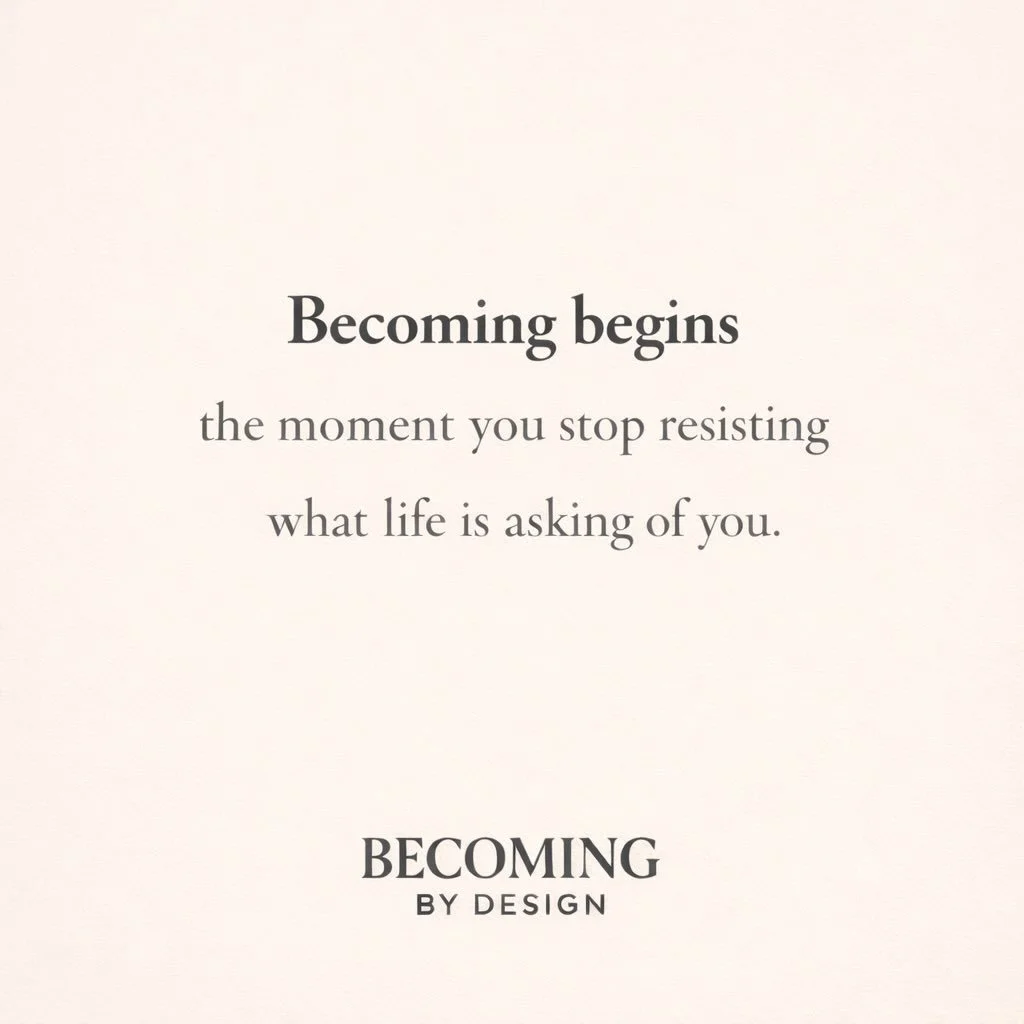 Sometimes life isn&rsquo;t asking you to push harder.

It&rsquo;s asking you to stop resisting the direction your life is already moving.

Becoming doesn&rsquo;t begin with force.
It begins with alignment.🌿

Pause for a moment.

What might life be a
