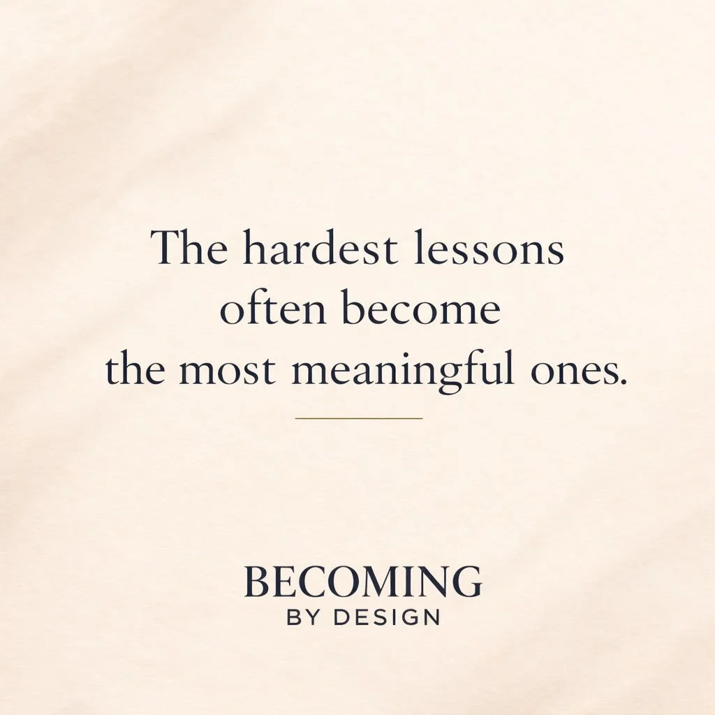 Some lessons arrive quietly.
Others arrive through moments we wish had never happened.

But over time, many of the hardest experiences in our lives become the ones that shape us the most.

They teach us resilience.
They reveal our strength.
They show