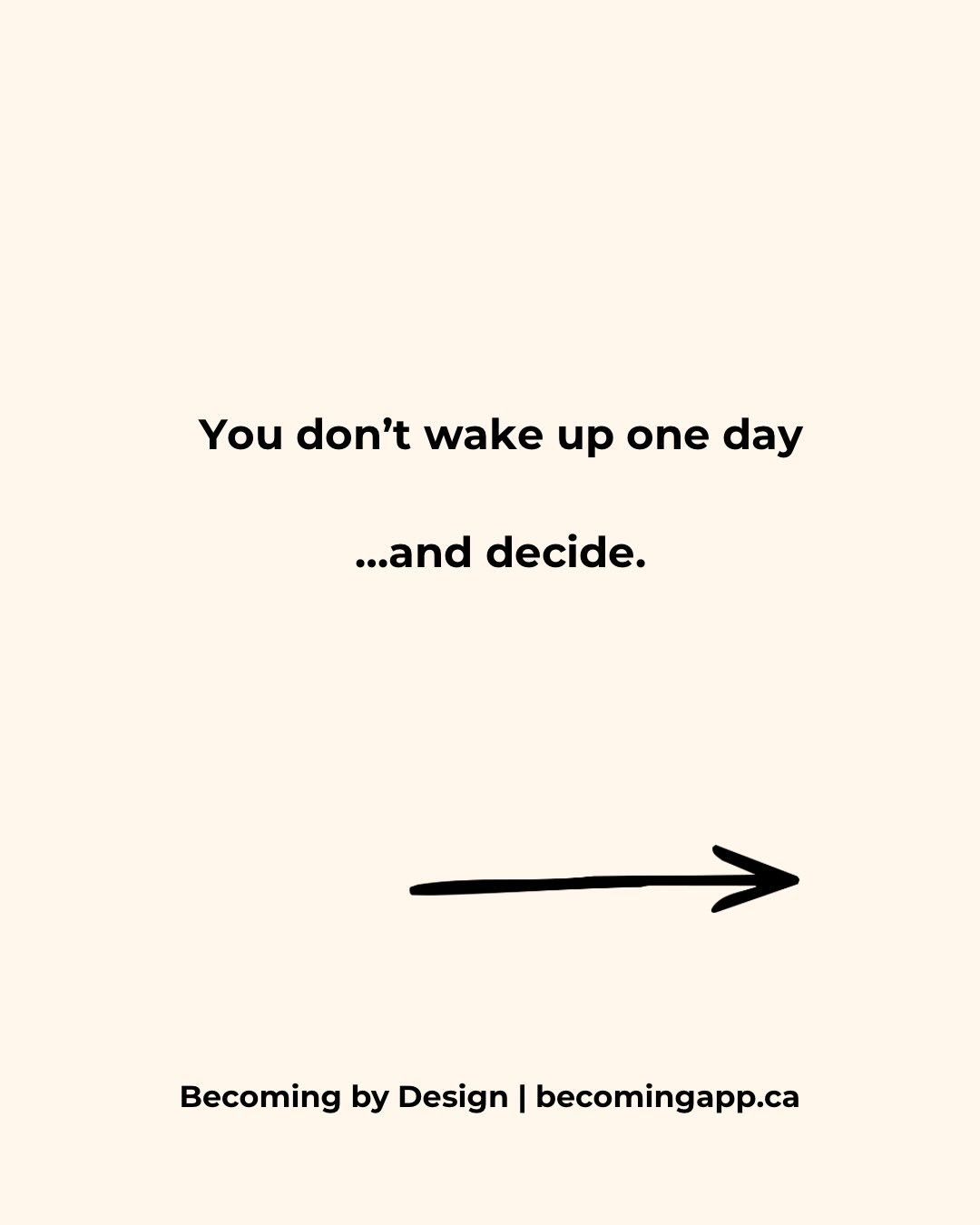 Change doesn&rsquo;t always come as a decision.

Sometimes&hellip; it comes as a feeling you can&rsquo;t ignore anymore.

What once worked doesn&rsquo;t fit.
What once felt normal feels heavy.
And something in you starts asking for more.

Not more no