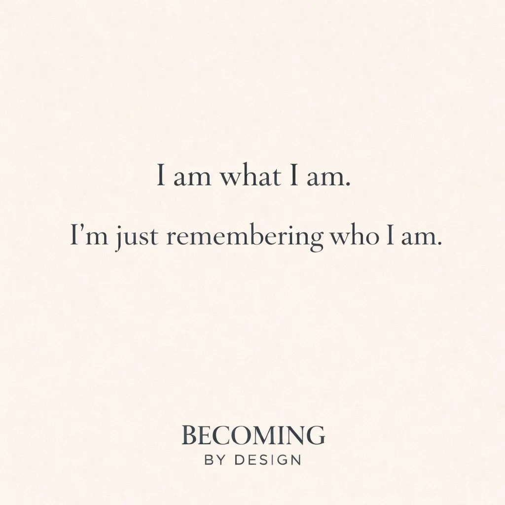 Most of what we call &ldquo;change&rdquo;
is actually remembering.

Not becoming someone new.
Not fixing who you are.

But returning &mdash;
to what was always there
before the noise,
before the expectations,
before the version of you
that learned to
