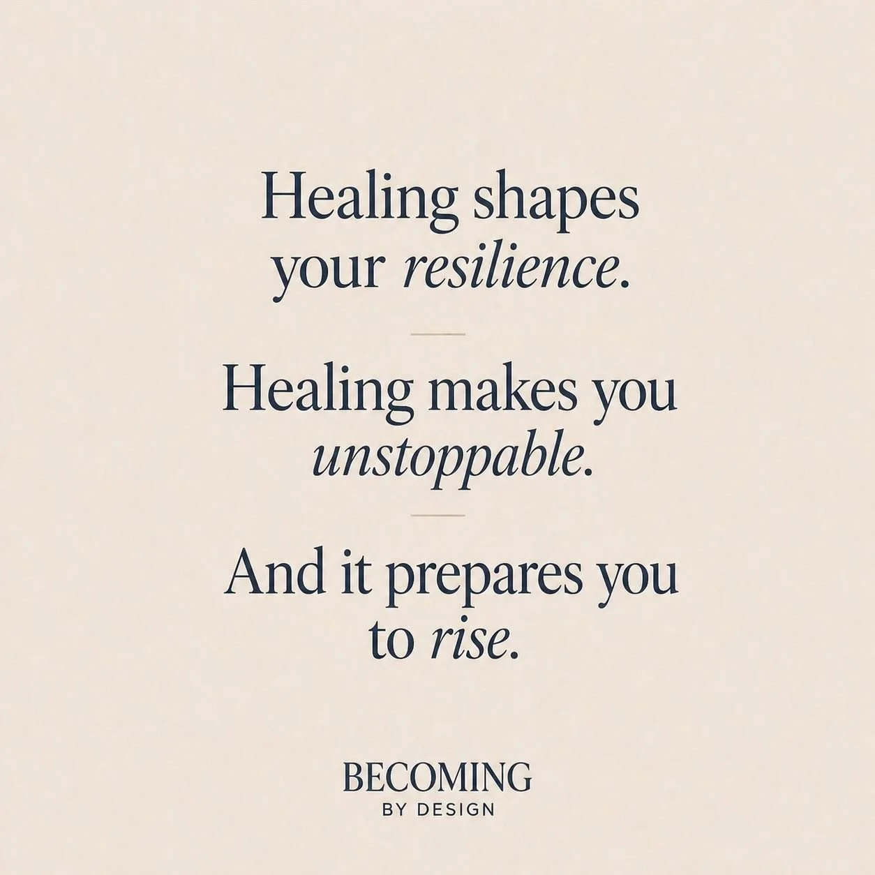 Not everything you go through is meant to break you.

Some things are here to rebuild you
in ways you couldn&rsquo;t have chosen for yourself.

Healing isn&rsquo;t soft.
It&rsquo;s steady.
It&rsquo;s powerful.

And over time, it changes how you stand