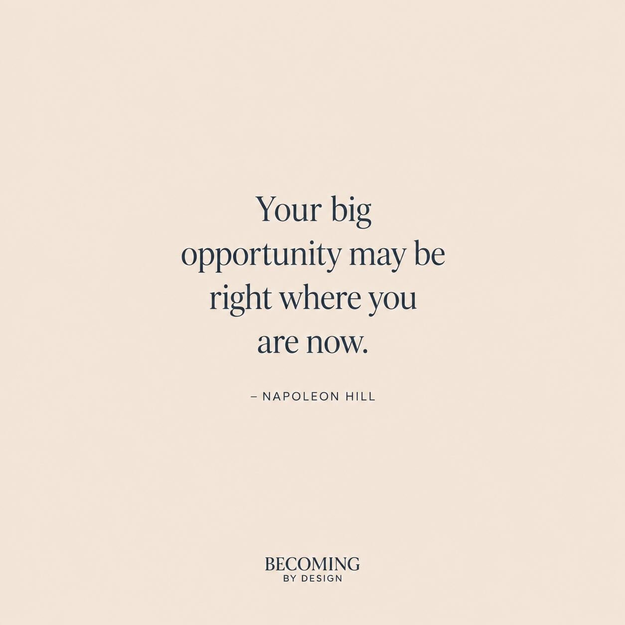 We often think opportunity exists somewhere ahead of us &mdash; in a different environment, or a different version of who we are.

But growth doesn&rsquo;t always begin with change.

Sometimes it begins with seeing clearly.

What you&rsquo;ve learned